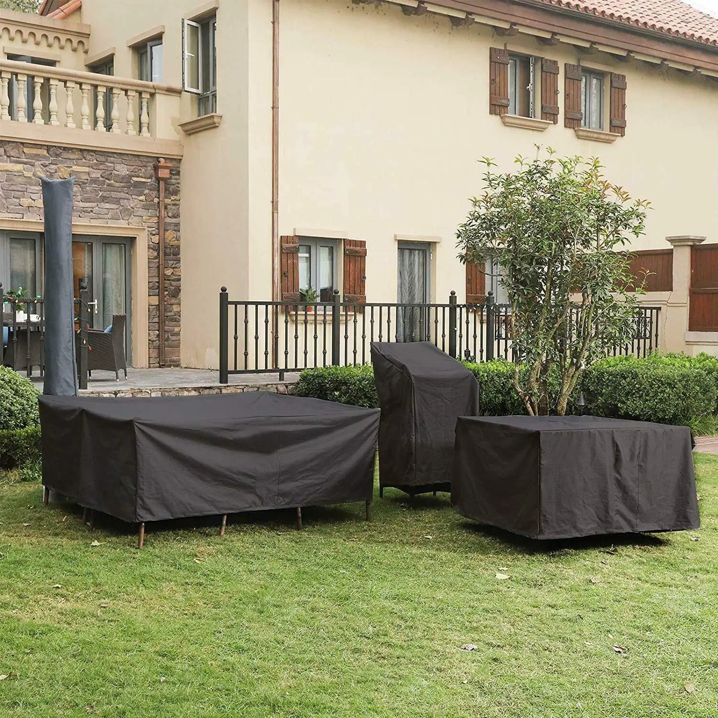 130 Size Customizable Outdoor Garden Furniture Cover Patio Chair Cover Waterproof Dust Cover