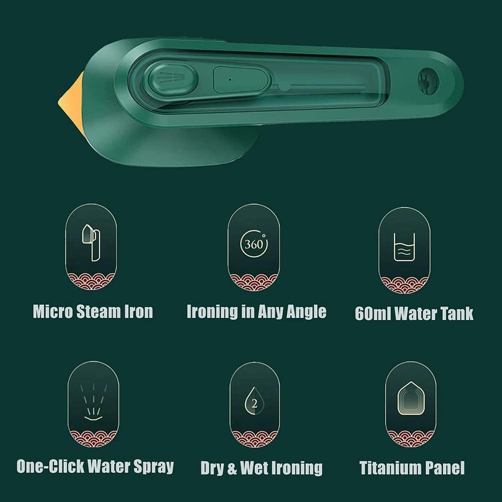 Mini Handheld Ironing Machine Portable Household Small Mini Steam Iron For Clothes 30W Ironing Machine Home Appliances Travel