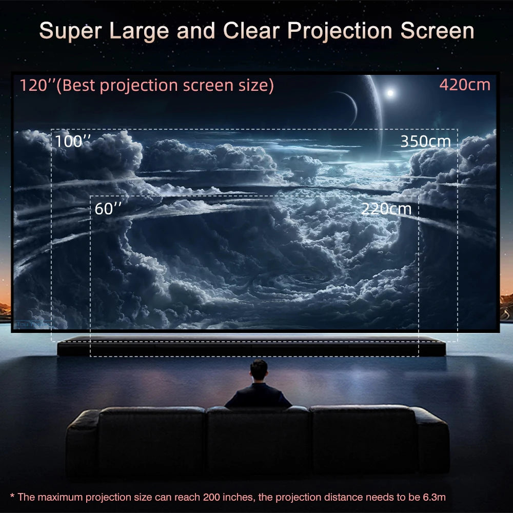 Touyinger Q11 projector 4K 8K led home theater electronics video game devices 5G Projectors full HD movie projector