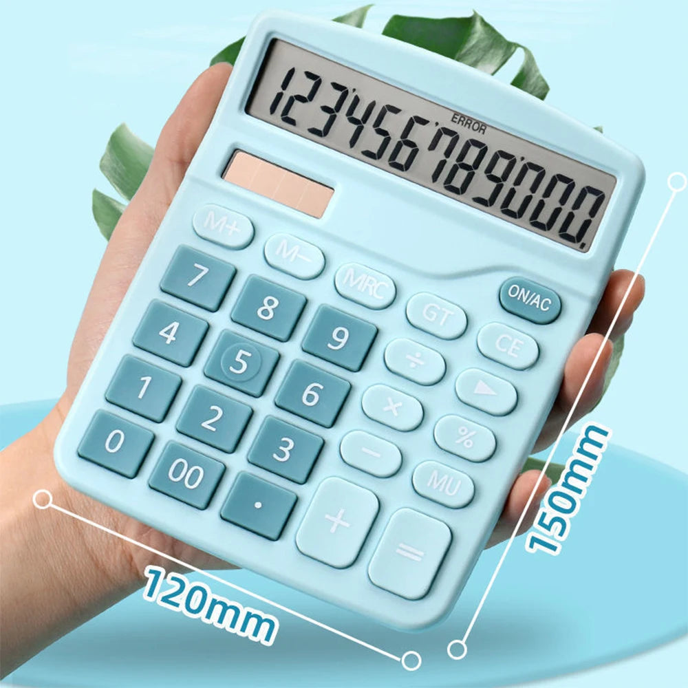 1PCS Solar Scientific Calculator Desktop Financial Office Computer Calculators Large Display Office Calculators Cute Calculator