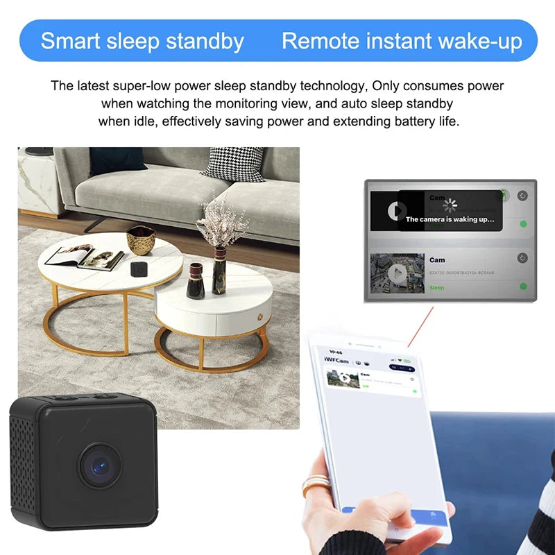 Xiaomi Wireless WiFi Camera Remote Monitor Mini Camera Tiny Home IP Camera With Built-In Battery In Super-Long Battery Life